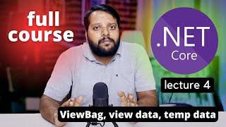 .NET CORE full course 2023 | ViewBag, ViewData and TempData in .NET Core |  Lecture 4 #dotnetcore