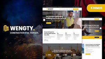 Wengty - Construction & Building HTML Template | Themeforest Website Templates and Themes