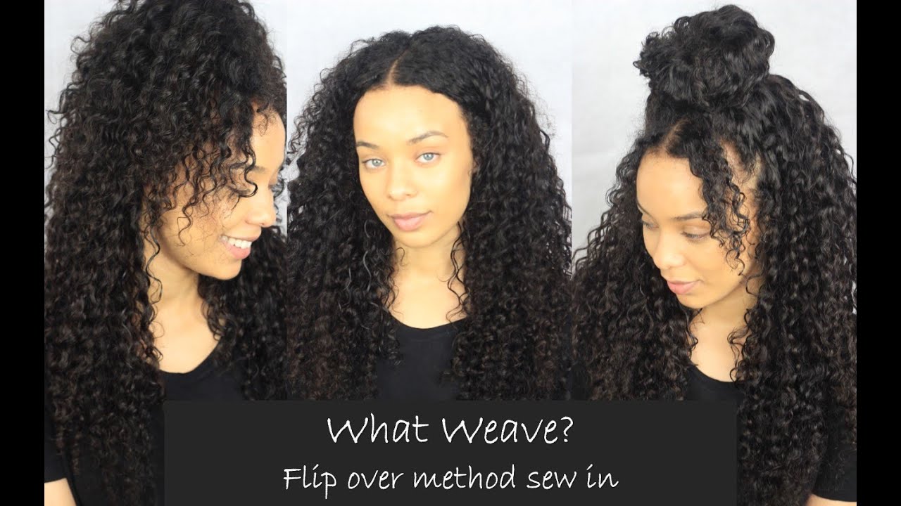 Flip Over Sew in What Weave? YouTube