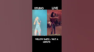 Willow Smith wait a minute Studio version vs live performance