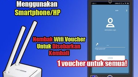 Nembak Wifi Voucher Menggunakan Totolink N200RE Untuk Disebarkan Kembali (Tanpa PC)