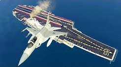 Pakistani JF-17 carrier landing on Chinese aircraft carrier Liaoning-GTA5