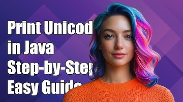 How to Print Unicode Characters in Java: A Step-by-Step Guide