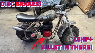 COLEMAN MINI BIKE GETS HYDRAULIC BRAKES, ENGINE REBUILT AND A NEW 24MM MIKUNI CARB! #gopowersports