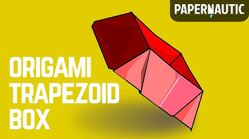 Making An Origami Trapezoid Box (Easy Paper Folding)
