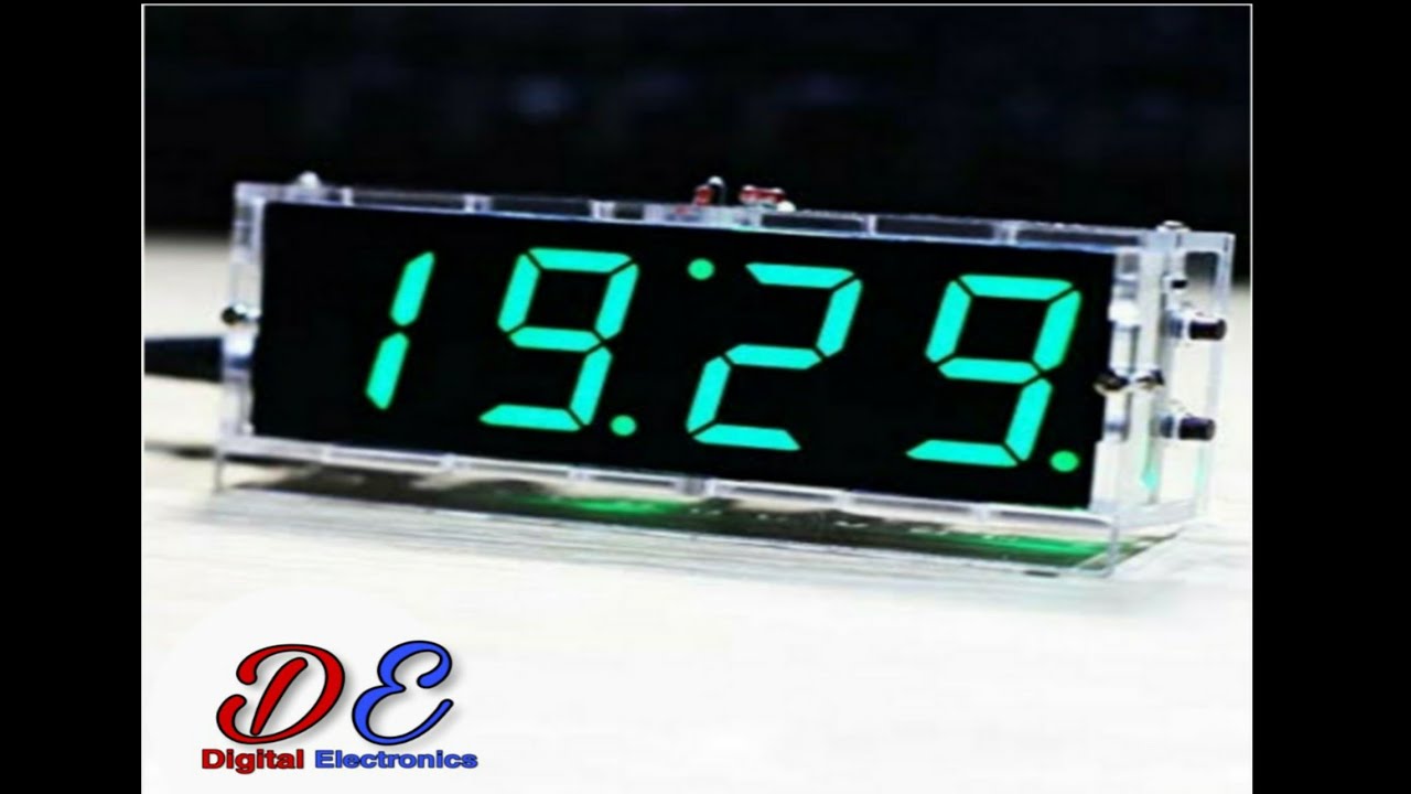 how to make DIY Digital clock at home | Digital electronics - YouTube