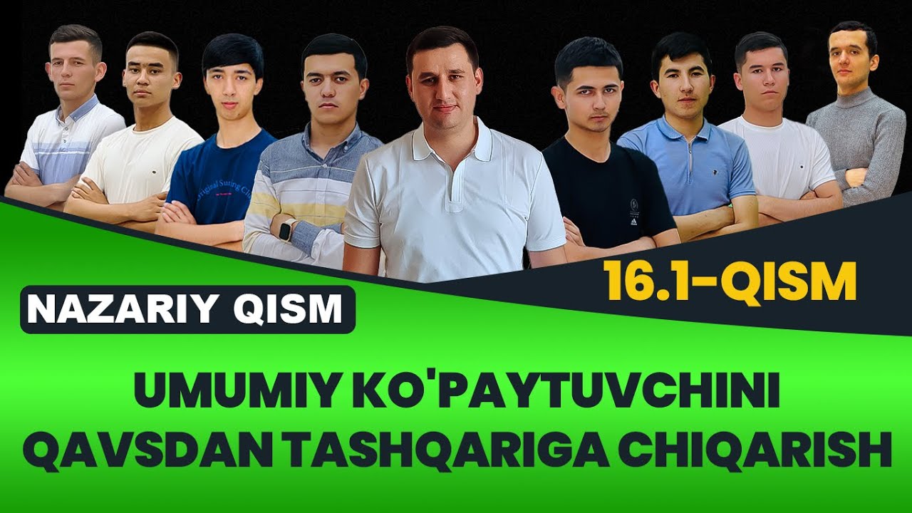 16.1. Umumiy ko’paytuvchini qavsdan tashqariga chiqarish (Nazariy qism)