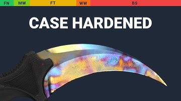 Karambit Case Hardened - Skin Float And Wear Preview