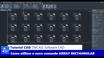 Tutorial CAD: Como Utilizar o Novo Comando ARRAY RECTANGULAR do ZWCAD