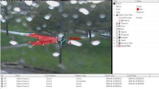 How to set up GXi Video Analytic Rules Presence Raining at a park