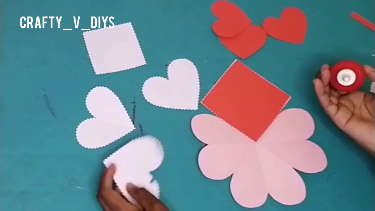 Easy DIY valentine's day 3D card 2022| Foldable card ideas| valentine's