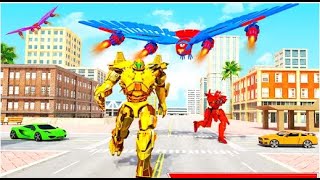 Flying Spy Pigeon Robot | Rescue City Transform Bike Robot Android GamePlay | By Game Crazy screenshot 4