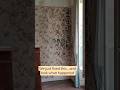 We thought: let’s just replace three strips of wallpaper where it was missing