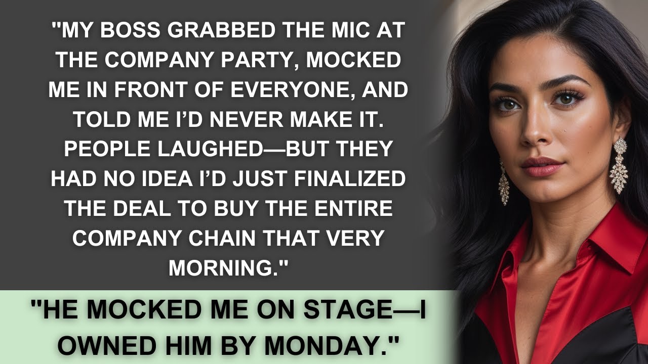 My Boss Humiliated Me At The Company Party, But He Didn't Know I Just Bought The Entire Chain