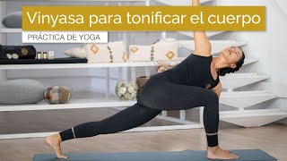 Vinyasa yoga para tonificar el cuerpo sin impacto (45 min)