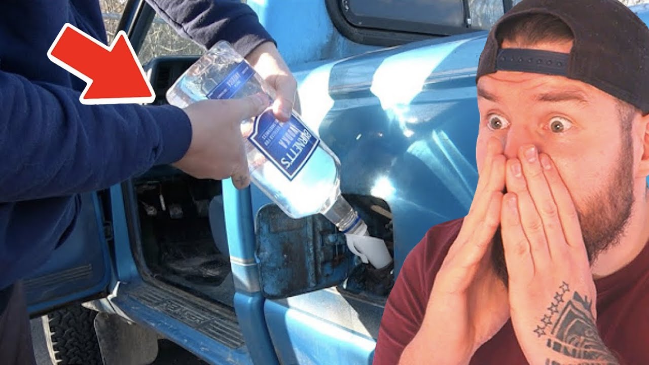 ICH REAGIERE auf ER KIPPT BIER ANSTATT BENZIN ins AUTO!