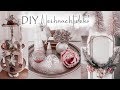 MEINE DIY WEIHNACHTSDEKORATON IM HAUS I ROSEGOLD I GLITTER