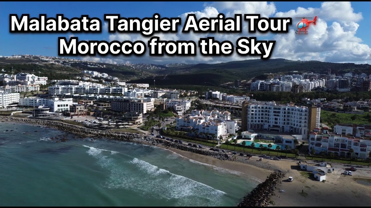 Tangier Morocco 🇲🇦 in 4K | Stunning Drone Aerial Views of Malabata