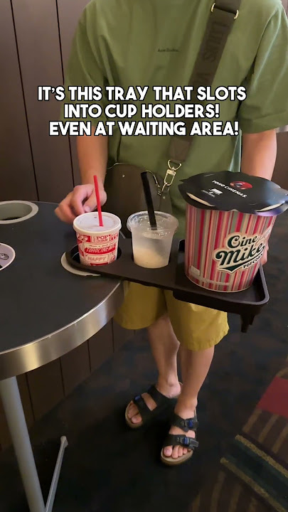 Swivelling Food Tray at Japan’s Cinema! #japan #japanthings #cinema