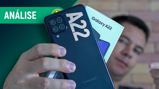 GALAXY A22 tem QUASE TUDO para ser um CELULAR BOM e BARATO | Análise / Review