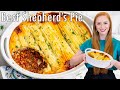 The Best Classic Shepherd's Pie Recipe! | with Lamb Filling & Garlic Parmesan Potatoes!