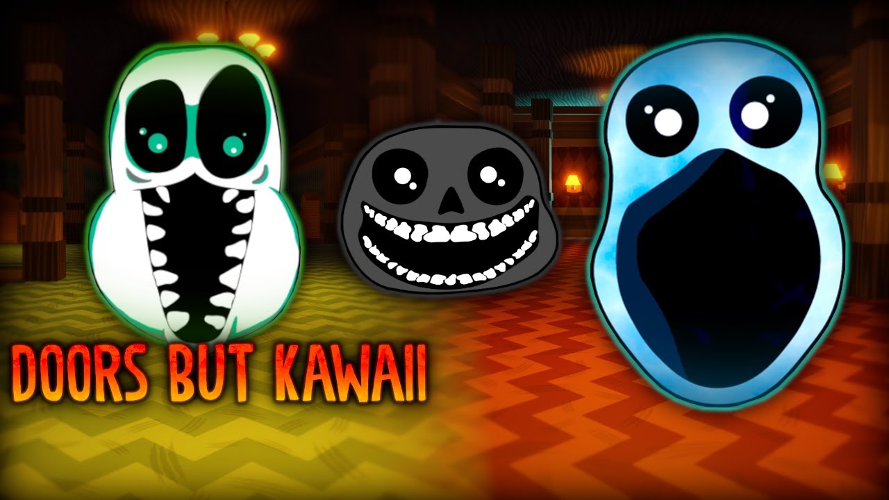 ROBLOX]Doors But Kawaii All Jumpscares *Greed* @iBugou #doors #roblox  #gaming #doorsbutkawaii 