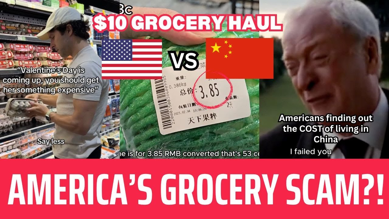 China vs USA: What $10 Buys at the Grocery Store Will Shock Americans!