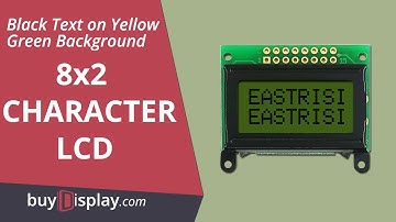 8x2 LCD Character Displays Module,HD44780 with No Backlight