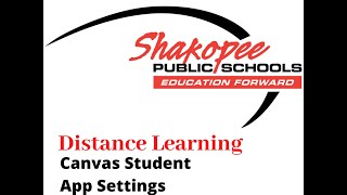 Canvas Student App - Settings