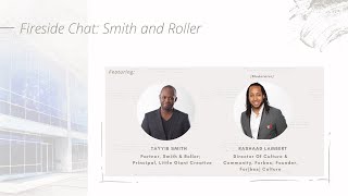 Fireside Chat: Smith & Roller - Philly Forward: Real Estate as a Portal to Change