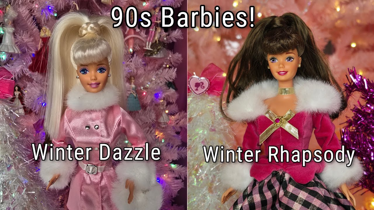 Barbie Winter Rhapsody & Barbie Winter Dazzle  90s Dolls