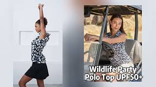 Run Into the Wild! UPF50+ Sleeveless Golf Polos with Stunning Nature Patterns
