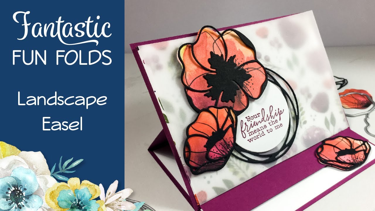 Fantastic Fun Folds - Landscape Easel Card - YouTube