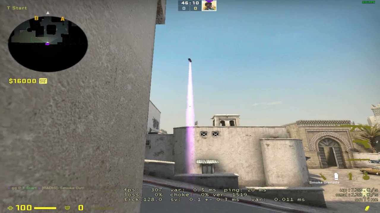 Dust 2 Xbox smoke from back T Spawn YouTube