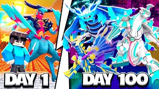 Summary of 100 Days of Minecraft Pixelmon Origins I Conquered the Three Great Gods !!