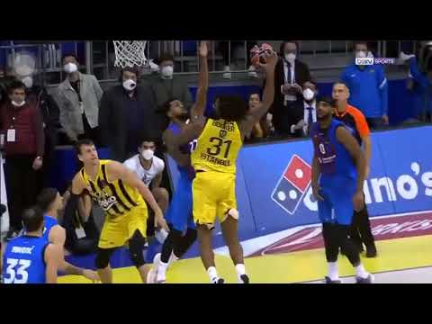 Devin Booker Amazing Dunk (smaç) Fenerbahce(Fenerbahçe) Barcelona 74 76 Euroleague, Round 6