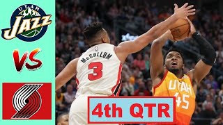 Utah Jazz vs. Portland Trail Blazers Highlights 4th Qtr | NBA Season 2021 ()
