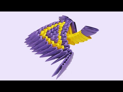 Модульное оригами черепаха схема сборки для начинающих