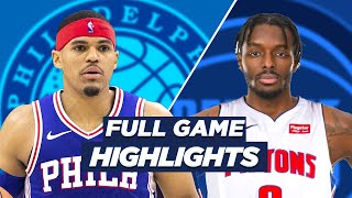 76ERS at PISTONS FULL GAME HIGHLIGHTS | 2021 NBA SEASON