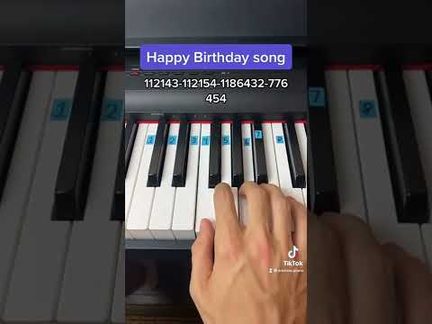 Happy Birthday Song easy piano tutorial!