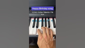 Thumbnail of Happy Birthday Song easy piano tutorial!