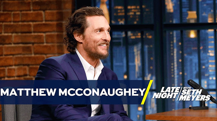 Matthew McConaughey Faked an Australian Accent for a Year