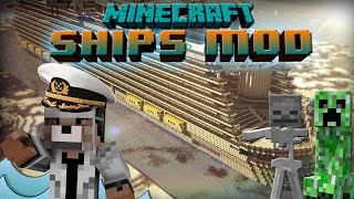 Ships Mod 1.7.10 Minecraft Mod Review, Build Sailable Ships!