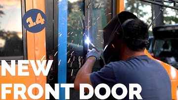 Amazing Front Door Rebuild - Bus Build Episode 14