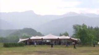 Families attend memorial site, travel to cemetery