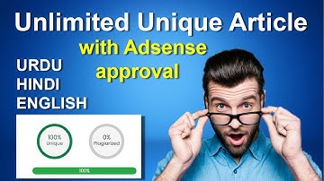 free unlimited unique article with Google Adsense approval | best free unique article tricks