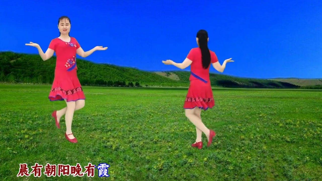 精简网红步子舞《我在农村里长大》正背面听歌学跳都舒坦