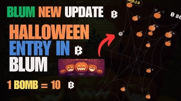 Blum Drop Game New Update  Blum New Update  Blum Halloween Event