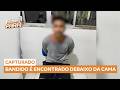 Polícia captura suspeito de roubo a joalheria escondido em residência