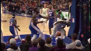 Joel Embiid Shoved Jaylen Brown Boston Celtics Vs Philadelphia 76ers Sixers Highlights Scripted NBA